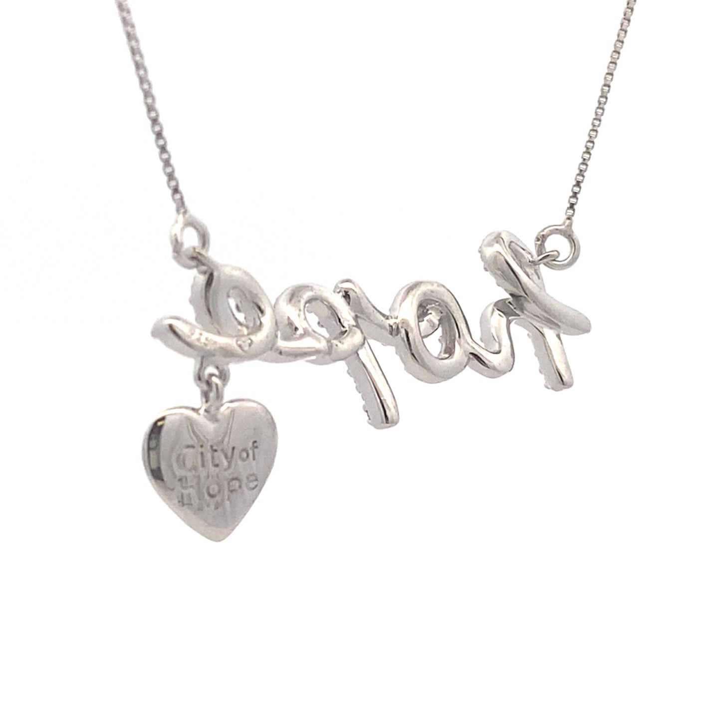 .30ct Pendentif en Diamant en Forme de Cœur en Argent Sterling