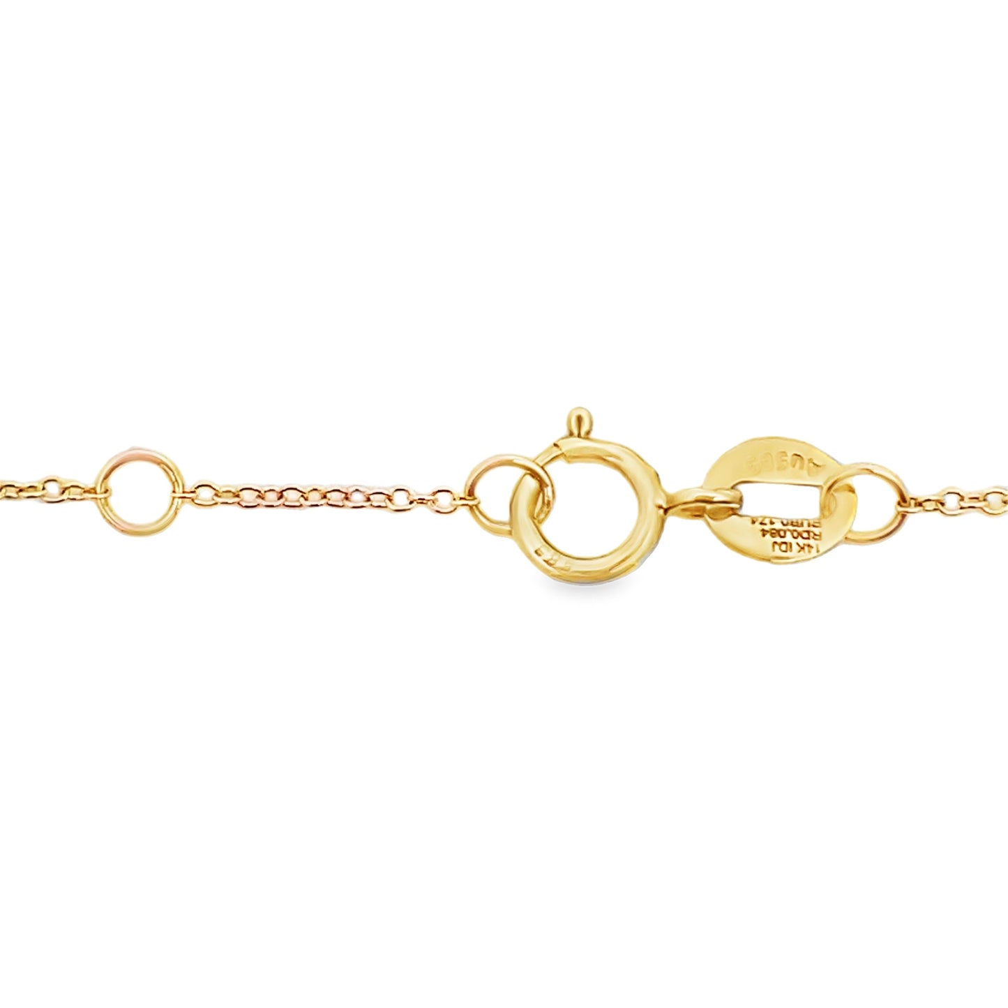 Natural Ruby and Diamond Bracelet in 14KT Yellow Gold