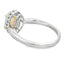 Natural .95ct Opal Diamond Ring in 10KT White Gold