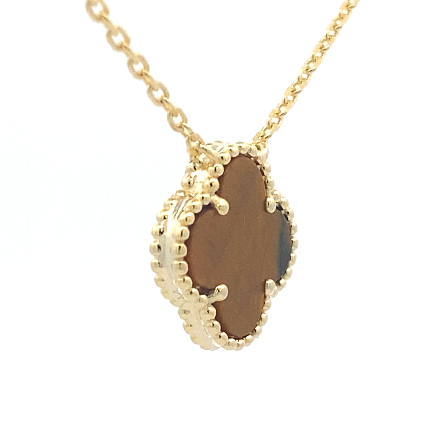 Natural Tigereye Fashion Pendant in Sterling Silver