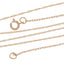 Collar de Cadena para Mujer en Oro Rosa de 14KT