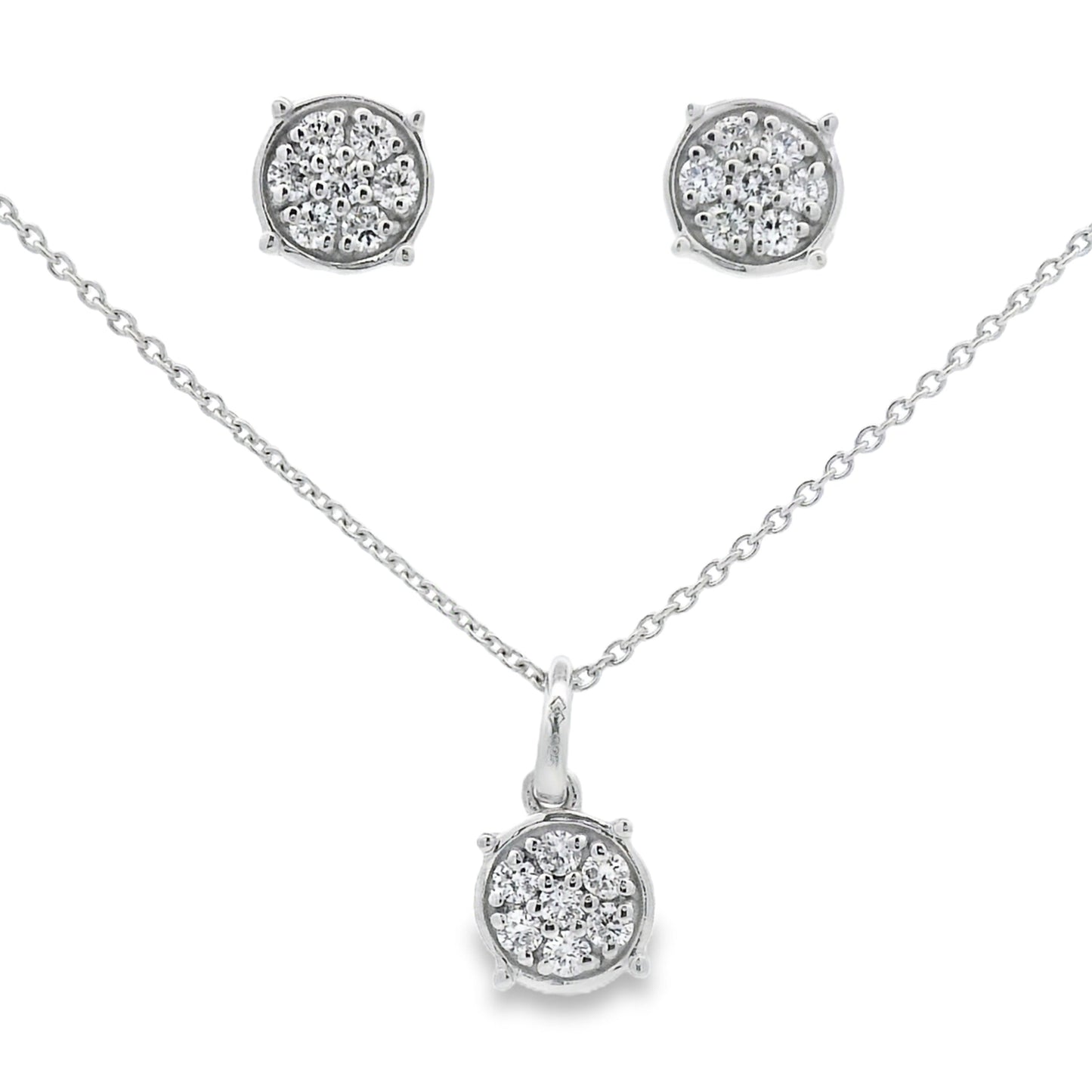 .63ct Lab Grown Diamond Jewelry Set in Sterling Silver