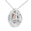 .39ct Quartz and Diamond Pendant in 10KT White Gold