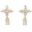 Lab Grown Diamond Dangle Earrings in 14KT Yellow Gold