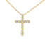 .15ct Diamond Cross Pendant in 14KT Yellow Gold
