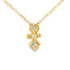 Elegant Lab Grown Diamond Pendant in 10KT Yellow Gold