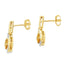1.06ct Citrine Diamond Dangle Earrings in 10KT Yellow Gold
