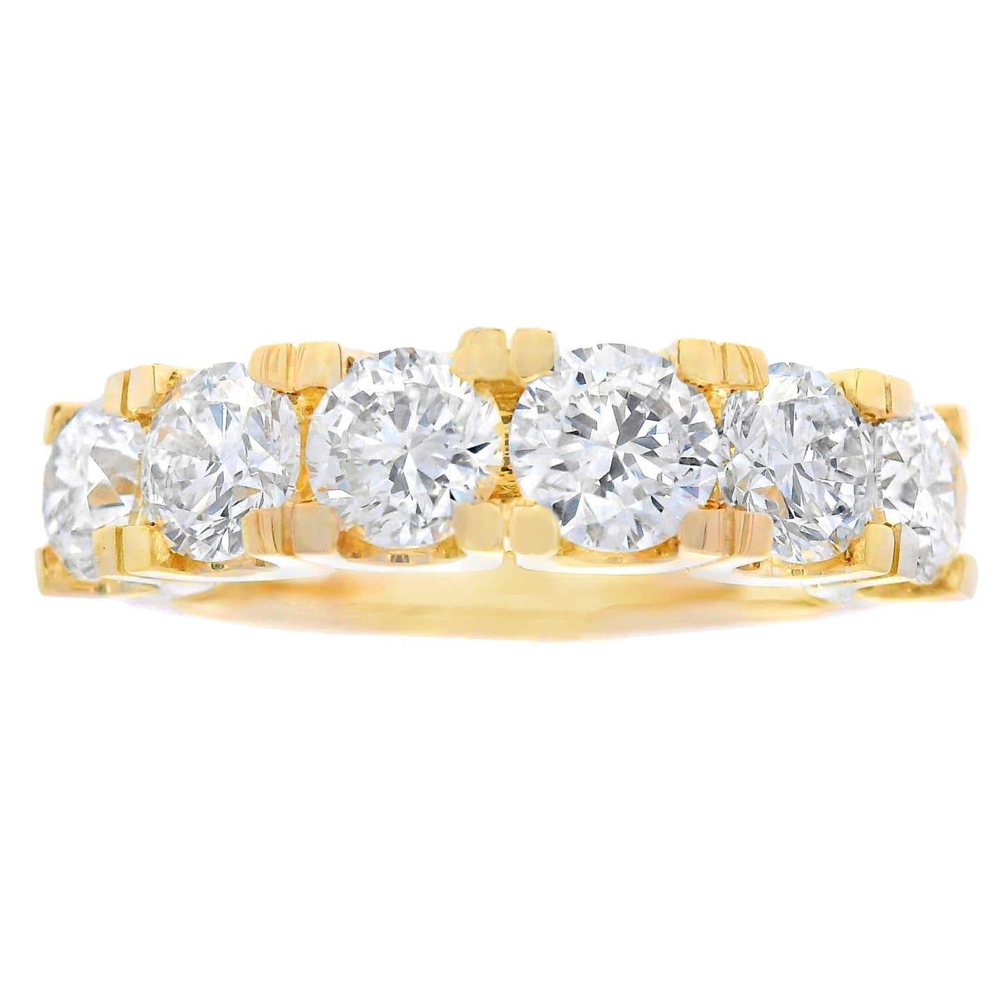 Lab Grown Diamond Wedding Band Ring in 10KT Yellow Gold