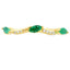 Emerald Diamond Stackable Band Set in 14KT Yellow Gold