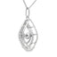 Pendentif de mode en zircon cubique naturel en argent sterling