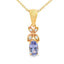 Tanzanite Diamond Fashion Pendant in 10KT Yellow Gold