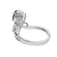 Bague en saphir et diamant naturel de 1,48 ct en or blanc 10KT