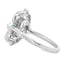 Bague en Émeraude et Diamant de 0,69 ct en Or Blanc 14KT