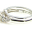 Bague de fiançailles antique de 0,90 ct en or blanc 14KT