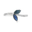 Genuine .36ct Sapphire and Diamond Ring in 14KT White Gold