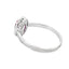 Anillo de Rubí y Diamante de 0.67ct en Oro Blanco de 10KT