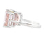 10.00ct Lab Grown Diamond 3 Stone Ring in 14KT White Gold