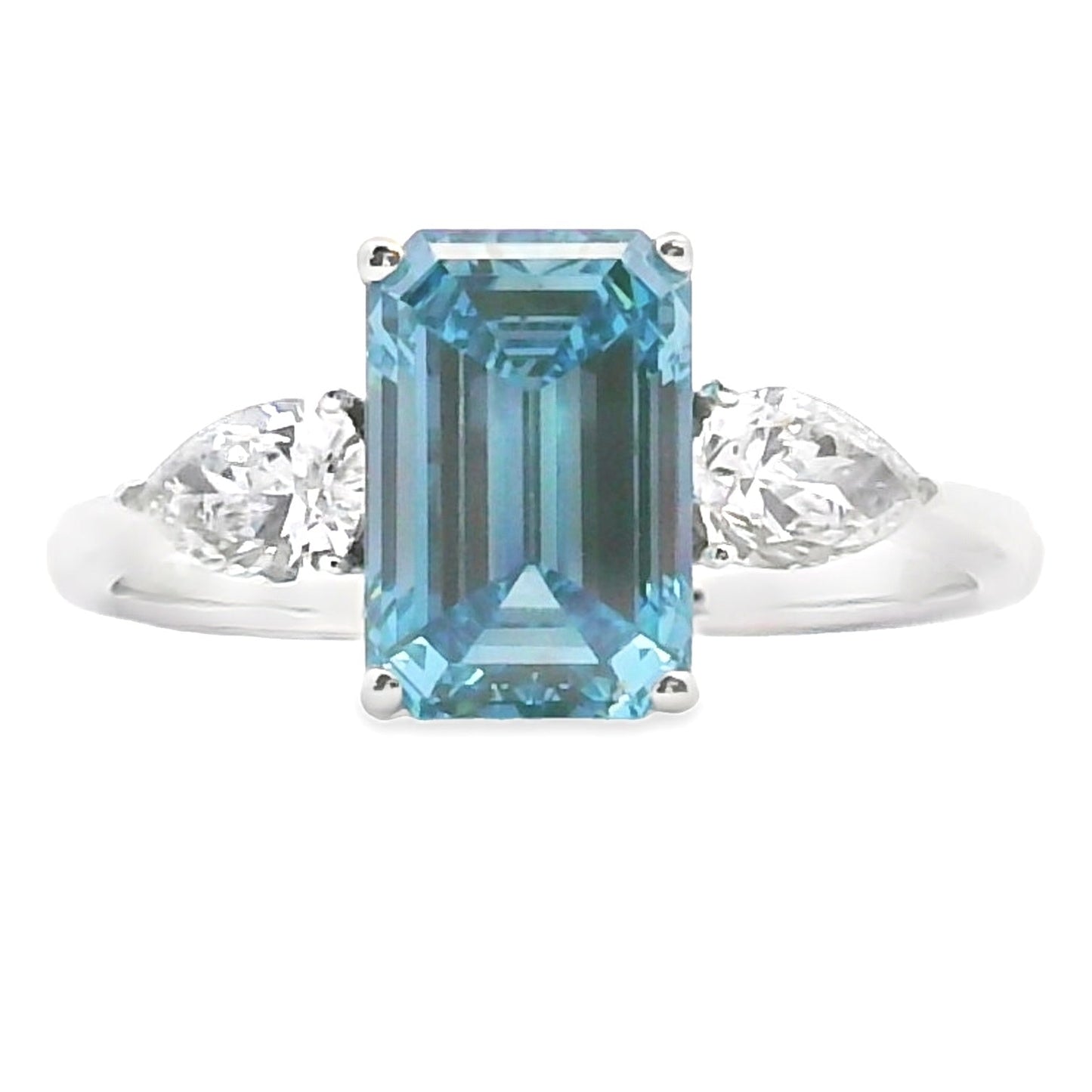 2.50ct Lab Grown Diamond Engagement Ring in 14KT White Gold