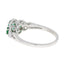 Natural .84ct Emerald Diamond Ring in 14KT White Gold