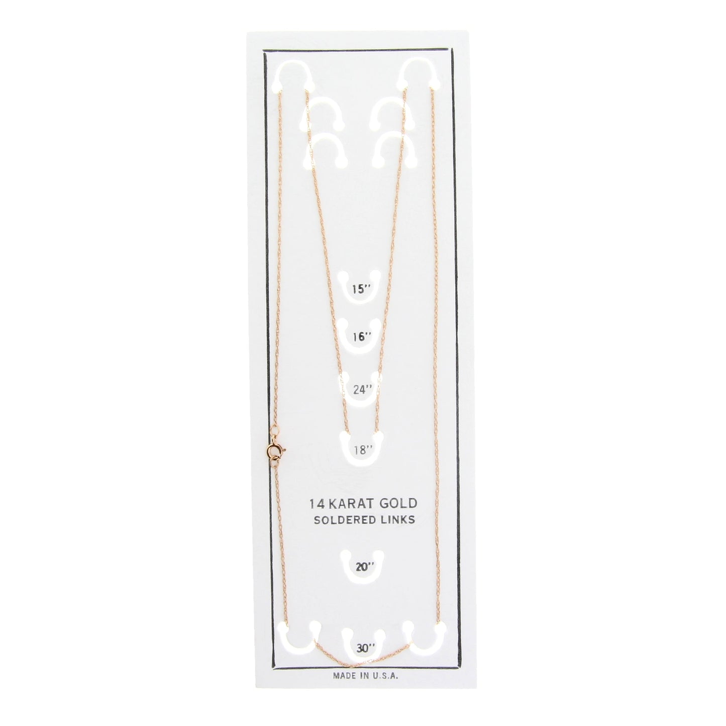 Collar de Cadena para Mujer en Oro Rosa de 14KT