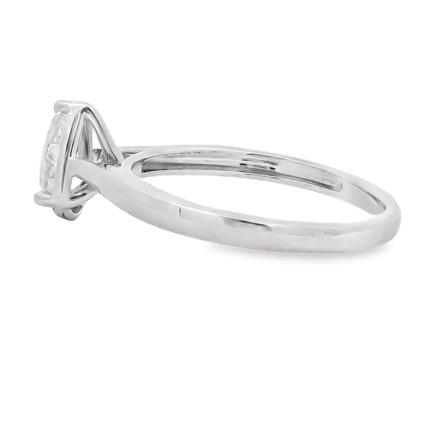 Natural .50ct Lab Grown Diamond in 10KT White Gold