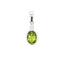 .50ct Peridot Diamond Pendant in 10KT White Gold