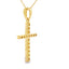 .30ct Diamond Cross Pendant in 14KT Yellow Gold