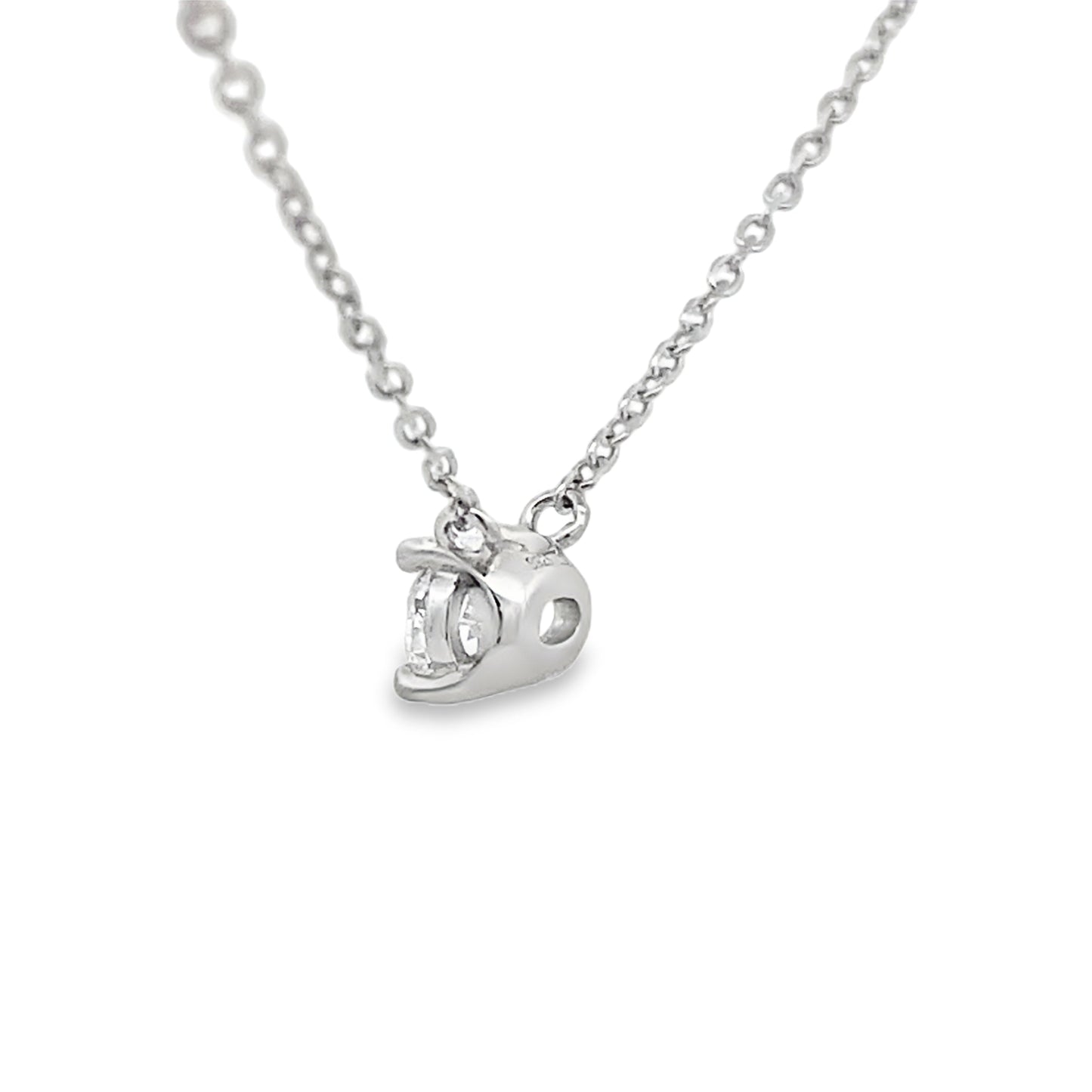 Colgante de Diamante Creado en Laboratorio de 0.50ct en Plata Esterlina