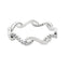 Genuine .17ct Diamond Wedding Band Ring in 14KT White Gold