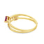 Natural .62ct Ruby and Diamond Ring in 14KT Yellow Gold