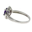 Natural 1.06ct Amethyst Diamond Ring in 14KT White Gold