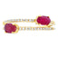 Natural .59ct Ruby Diamond Ring in 14KT Yellow Gold