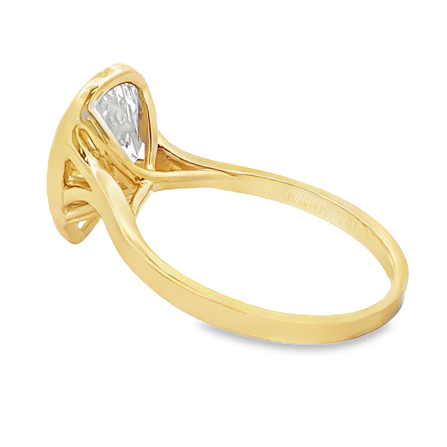 Genuine 3.00ct Lab Grown Diamond in 14KT Yellow Gold
