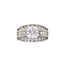 Natural Cubic Zirconia Sterling Silver Engagement Ring
