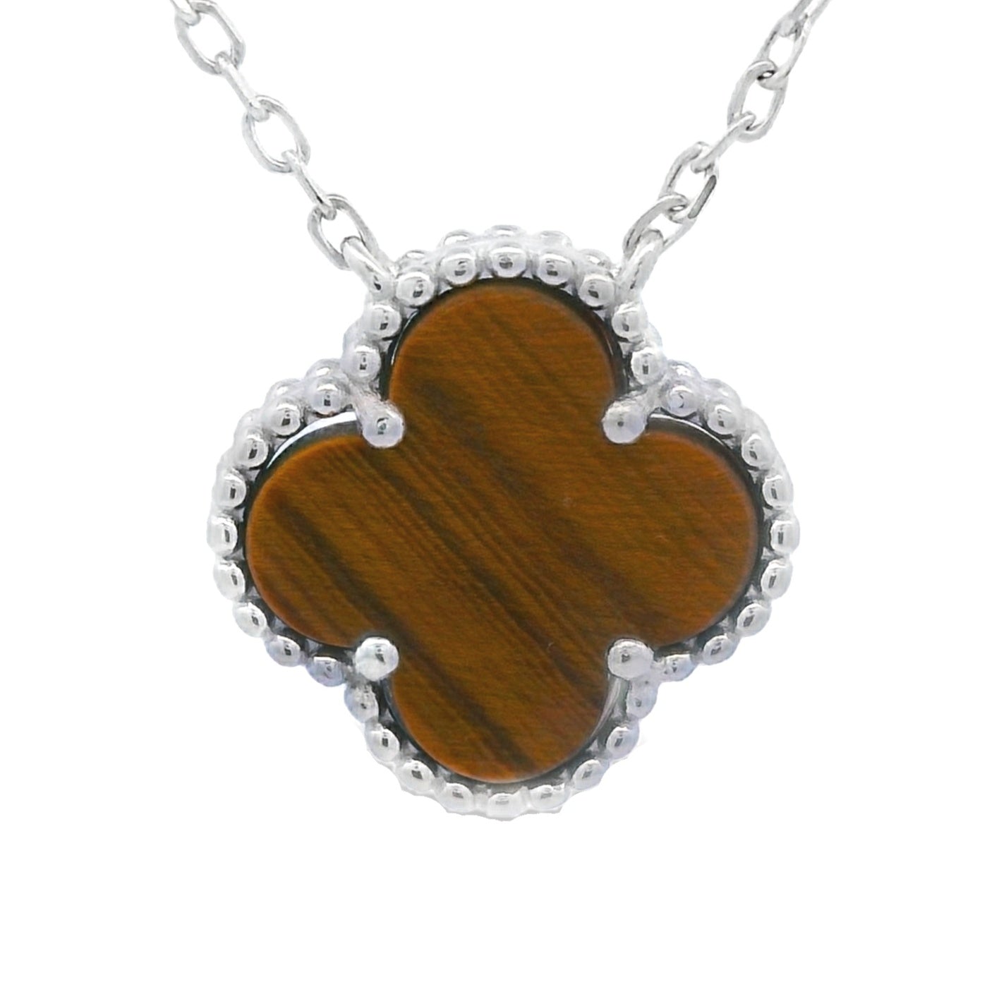 Genuine Tigereye Fashion Pendants in Sterling Silver