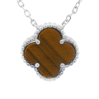 Genuine Tigereye Fashion Pendants in Sterling Silver