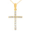 .25ct Diamond Cross Pendant in 14KT Yellow Gold