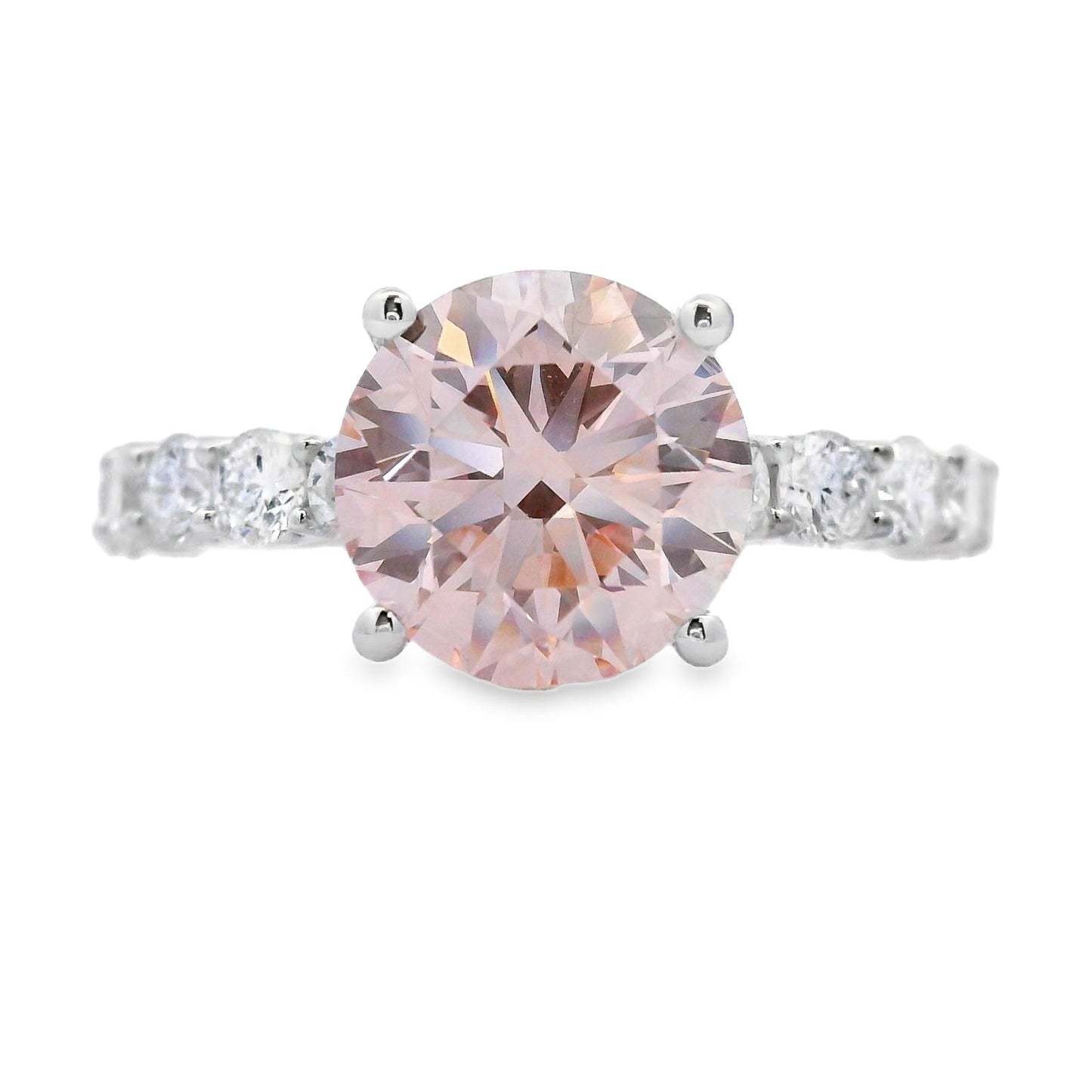 3.50ct Lab Grown Diamond Engagement Ring in 14KT White Gold