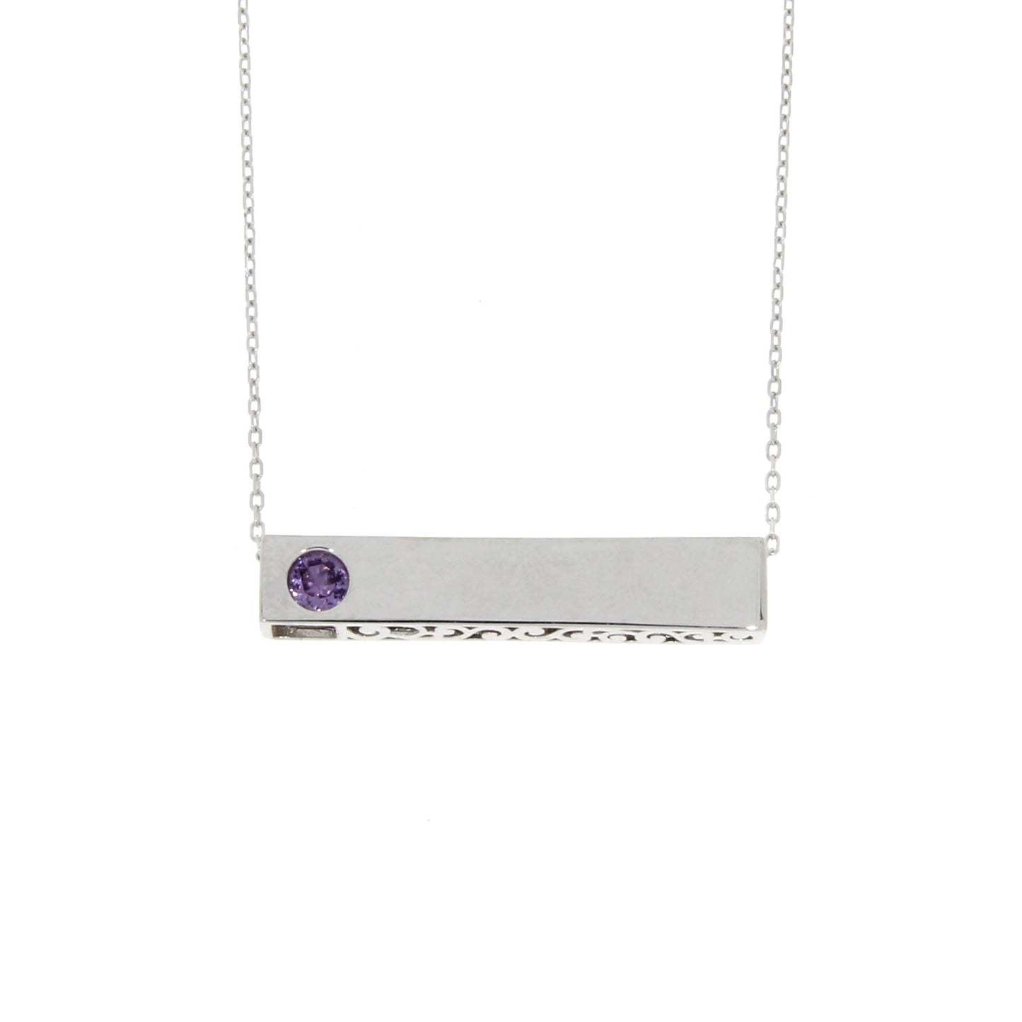 Created Alexandrite Fashion Pendant in Sterling Silver