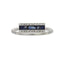 Genuine .63ct Diamond Sapphire Ring in 14KT White Gold