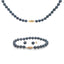 Ensemble de bijoux en perles Akoya véritables en or jaune 14KT