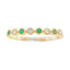 Ensemble de Bagues Empilables en Diamant Émeraude en Or Jaune 14KT