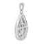 Pendentif en diamant de 0,25 ct en or blanc 10KT