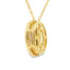 .39ct Colgante de Moda de Cuarzo y Diamante en Oro Amarillo de 10KT
