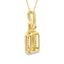 .06ct Pendentif en Opale et Diamant en Or Jaune 10KT