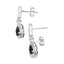 .84ct Onyx Diamond Dangle Earrings in 10KT White Gold