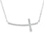 Pendentif Croix en Diamant de 0,26 ct en Argent Sterling