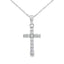 .11ct Diamond Cross Pendant in 14KT White Gold