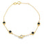 .74ct Sapphire Diamond Bracelet in 14KT Yellow Gold