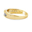 Bague de mariage en diamant de 0,38 ct en or jaune 10KT
